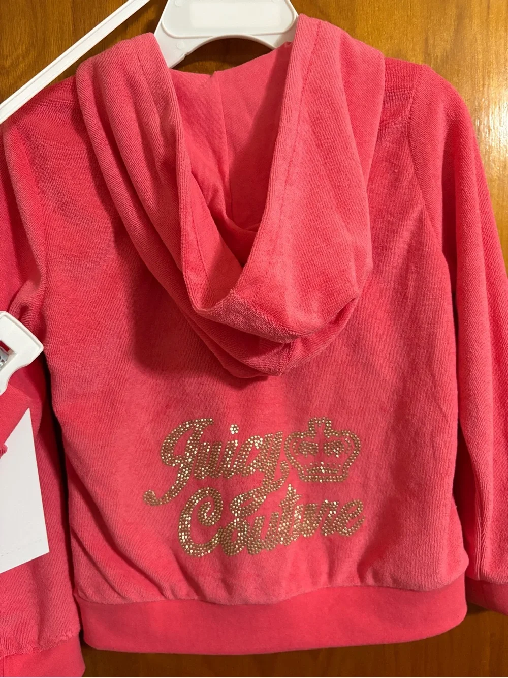 NWTJuicy Toddler Couture Pink Velour Full Zip Hoodie and short set 4T
